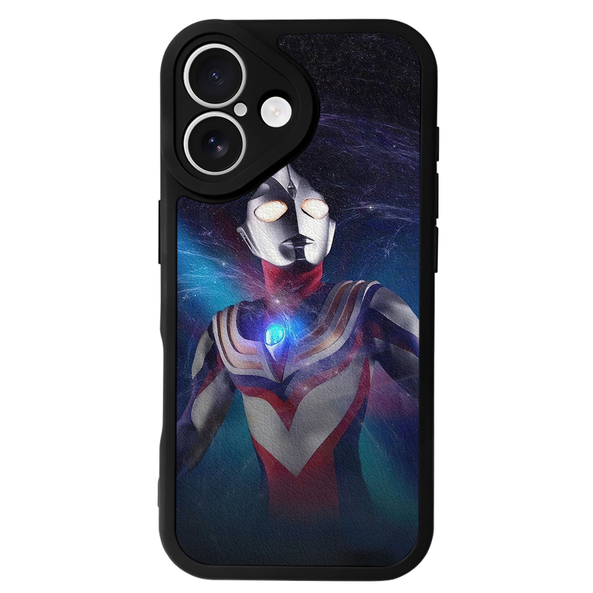 （画像用） ウルトラマン Ultraman 【iPhone 16シリーズ対応】シリコンスマホケース（レザー調） 材質：シリコン